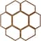 Ekena Millwork Florin Wood Fretwork Pierced Ceiling Medallion, Walnut, 24"OD x 10 1/4"ID x 1/4"T CMWP24X24X0250FOWA - alternate 3